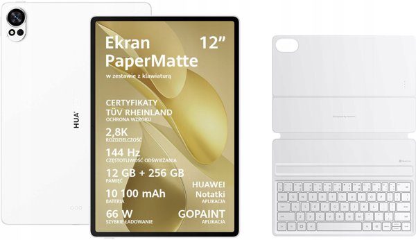 Huawei Matepad 12X 2025 12/256GB PaperMatte WiFi Λευκό με Πληκτρολόγιο