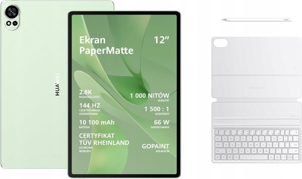Huawei MatePad 12X 12/256GB PaperMatte WiFi πράσινο + πληκτρολόγιο + γραφίδα