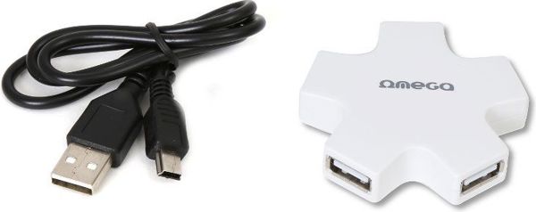 HUB USB Omega 4x USB-A 2.0 (OUH24SW)