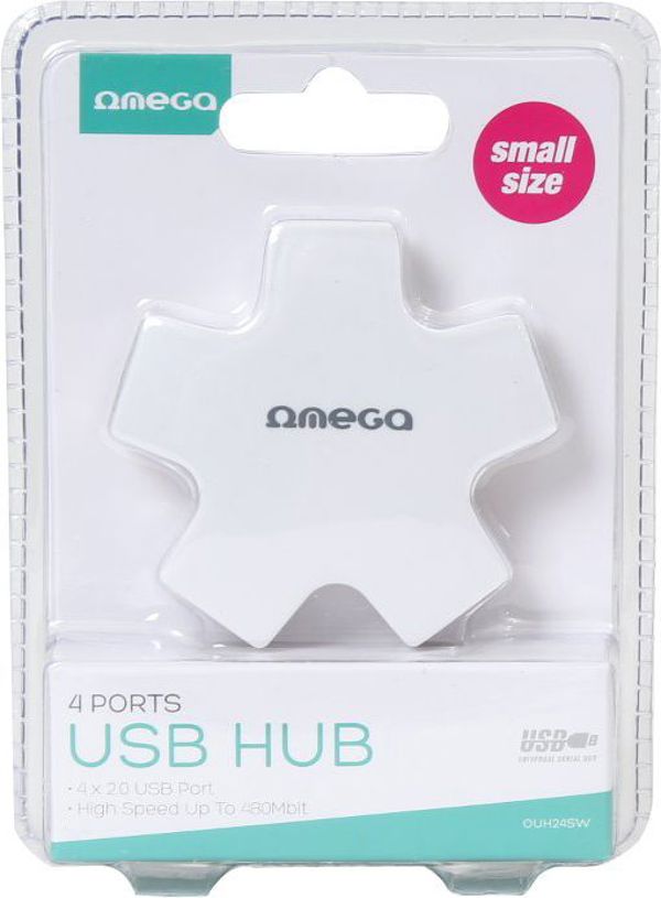 HUB USB Omega 4x USB-A 2.0 (OUH24SW)