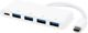 HUB USB eStuff 1x USB-C + 4x USB-A 3.0 (ES623007WH)