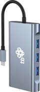 Προσαρμογέας HUB USB TB Print HUB USB C 8w1 HDMIx2 USB VGA RJ45 PD