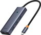 USB HUB Baseus Hub 5in1 Baseus UltraJoy 5-Port (1xHDMI4K@30Hz + 4xUSB 3.0) Γκρι