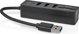 HUB USB Nedis Nedis CCGB61250BK01 huby i koncentratory USB 3.2 Gen 1 (3.1 Gen 1) Type-A 5000 Mbit/s Czarny