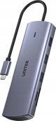 HUB USB Unitek 9σε1 USB C Gigabit Ethernet HDMI VGA 3x USB A αναγνώστης καρτών PD 100W