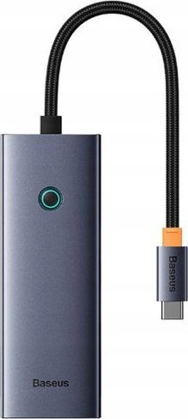 USB HUB Baseus Hub 6in1 Baseus UltraJoy USB-C σε HDMI4K@60Hz+4xUSB 3.0+PD (γκρι) 13048455 6932172630720
