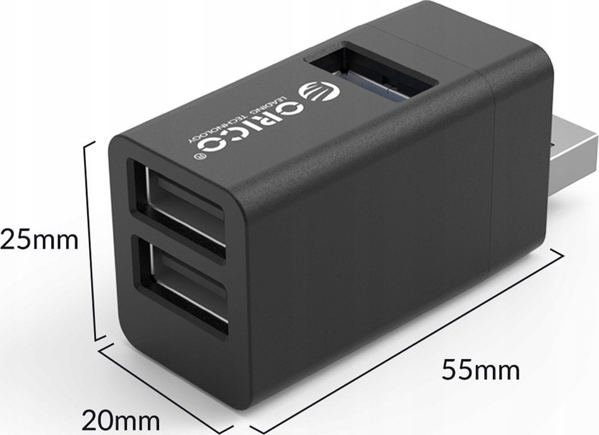 HUB USB Orico Orico Hub USB 5Gbps μίνι 3xUSB-A αλουμίνιο
