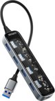 HUB USB Deltaco DELTACO USB-A-Hub m. 4x USB 5 Gbit/s transparent