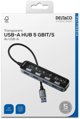 HUB USB Deltaco DELTACO USB-A-Hub m. 4x USB 5 Gbit/s transparent