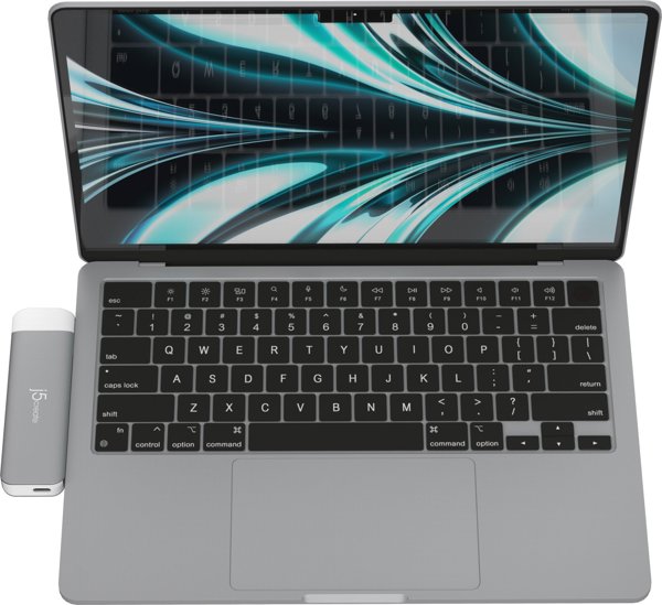 HUB USB j5create j5create JCD394-N διανομείς και συγκεντρωτές 2 x USB 3.2 Gen 2 (3.1 Gen 2) Type-C 5000 Mbit/s Γκρι, Λευκό