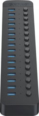 HUB 16 θυρών με διακόπτη USB-A 3.0 - μαύρο