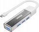HUB USB Unitek Unitek hub αμφίδρομος USB C/USB A 5Gbps, 4x USB A λευκό