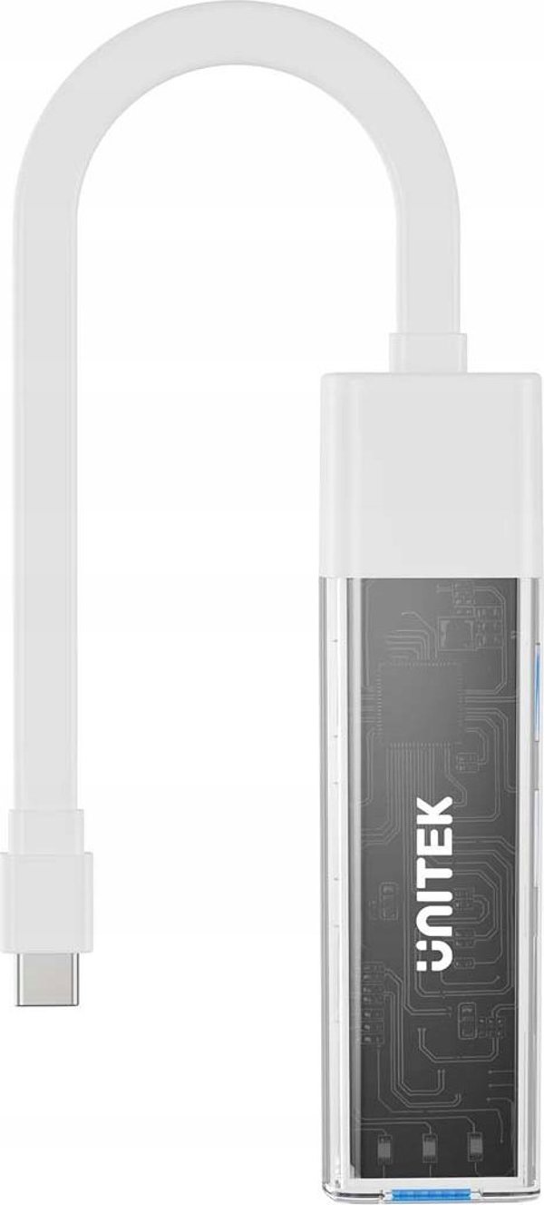 HUB USB Unitek Unitek hub αμφίδρομος USB C/USB A 5Gbps, 4x USB A λευκό