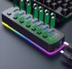HUB 7x USB 3.0 Ενεργός 7σε1 Διανομέας Θυρών USB-C με RGB LED 5GB