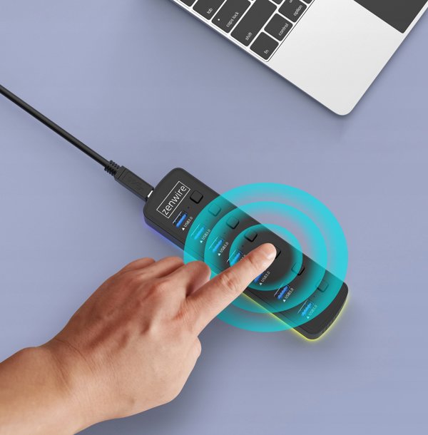 HUB 7x USB 3.0 Ενεργός 7σε1 Διανομέας Θυρών USB-C με RGB LED 5GB