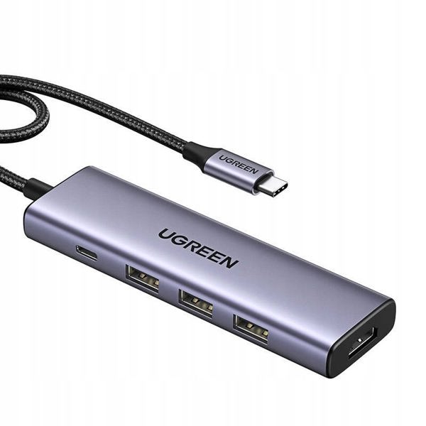 HUB UGREEN CM511 USB-C / HDMI 4K60Hz, 2xUSB-A 3.2, 2xUSB-C 3.2, USB-C PD 100W