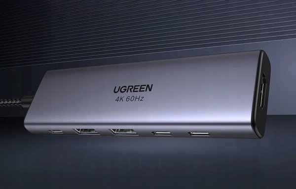 HUB UGREEN CM511 USB-C / HDMI 4K60Hz, 2xUSB-A 3.2, 2xUSB-C 3.2, USB-C PD 100W