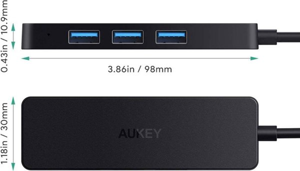 Aukey USB HUB 4x USB-A 3.1 Gen1 (CB-H39) 12321143 5902666662507