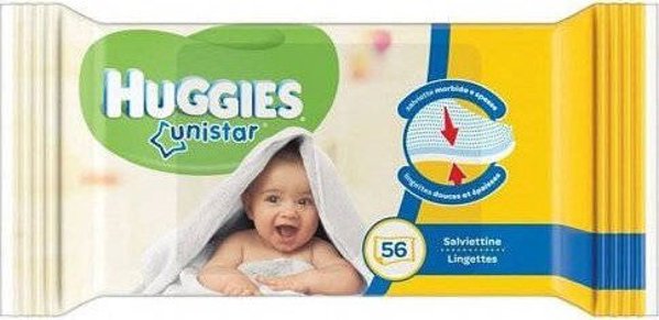Huggies Unistar Υγρά Μαντηλάκια Καθαρισμού, 56 Τεμάχια