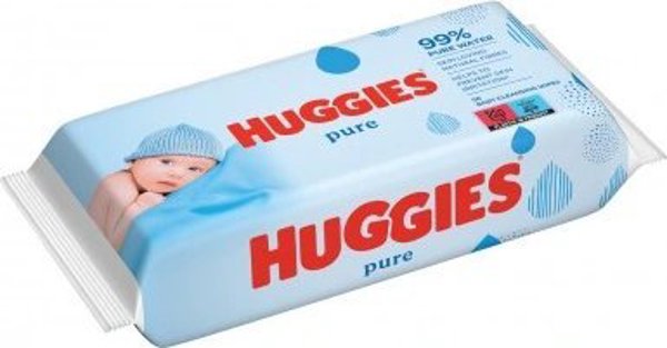 Υγρά μαντηλάκια Huggies Pure, 56 τεμάχια