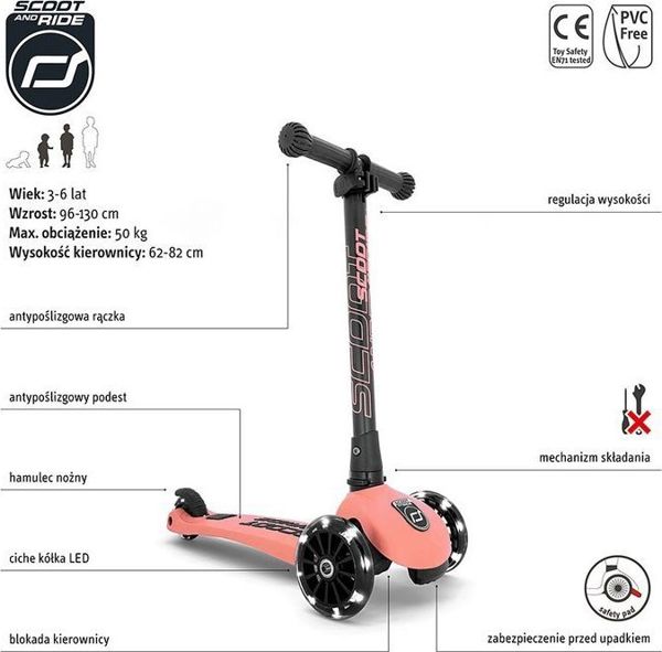 ScootAndRide Highwaykick 3 Παιδικό πατίνι πορτοκαλί (96357)