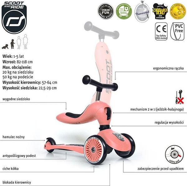 Πατίνι Scoot and Ride Highwaykick 1 Πορτοκαλί (96353)