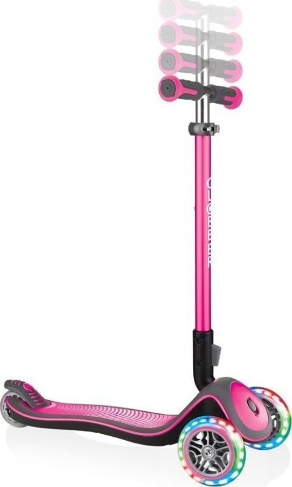Πατίνι Globber Elite Deluxe Lights Ροζ (444-410)