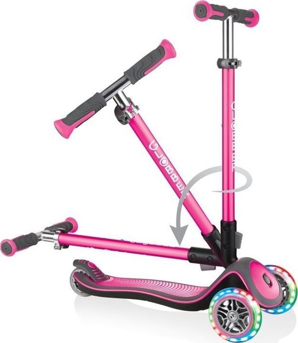 Πατίνι Globber Elite Deluxe Lights Ροζ (444-410)