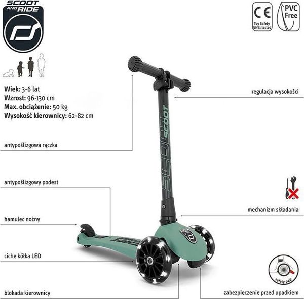 Hulajnoga Scoot and Ride Highwaykick 3 Forest (96345)