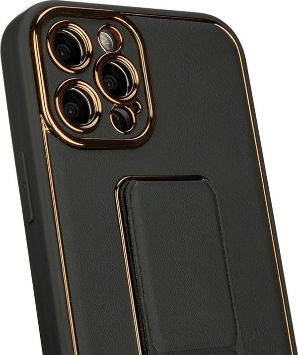 Hurtel Νέα Θήκη Kickstand etui για iPhone 12 Pro με βάση στήριξης μαύρη