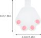 Θήκη Hurtel Cat Paw για AirTag από σιλικόνη, λευκή
