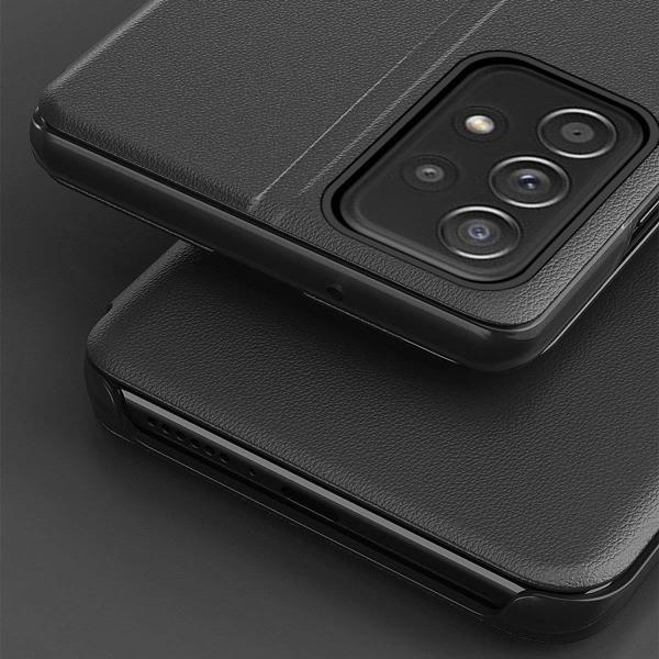 Hurtel Eco Leather View Case κομψή θήκη με καπάκι και λειτουργία στήριξης Samsung Galaxy A73 κόκκινο