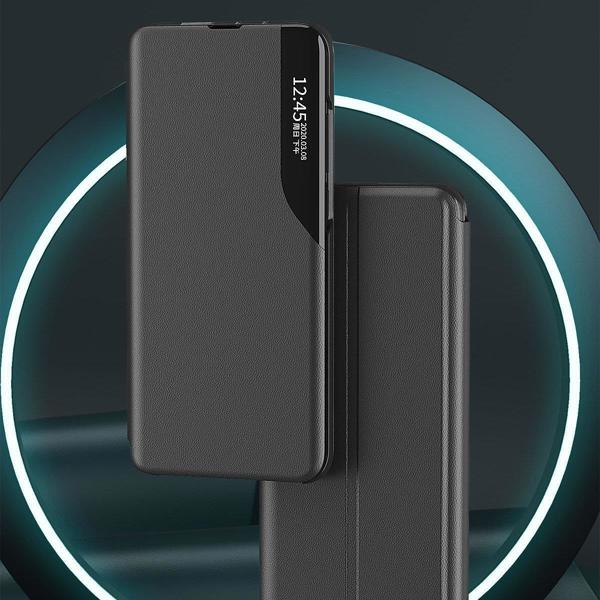 Hurtel Eco Leather View Case κομψή θήκη με καπάκι και λειτουργία στήριξης Samsung Galaxy A73 κόκκινο