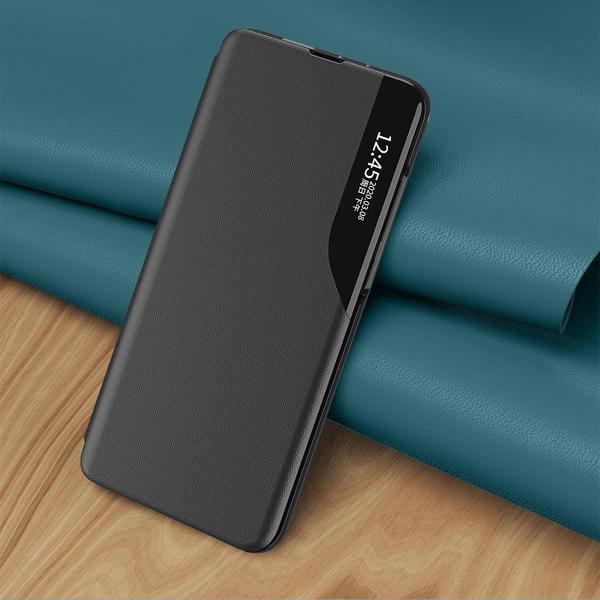 Hurtel Eco Leather View Case κομψή θήκη με καπάκι και λειτουργία στήριξης Samsung Galaxy A73 κόκκινο