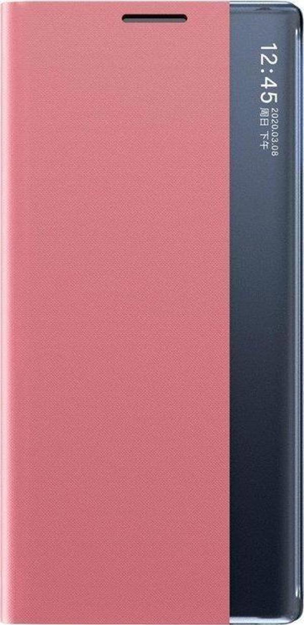 Hurtel New Sleep Case θήκη με καπάκι με λειτουργία βάσης Samsung Galaxy A73 ροζ