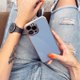 Θήκη Hurtel Lighting Color για iPhone 12 Pro Max, ζελατινοειδής θήκη με χρυσό πλαίσιο, μέντα
