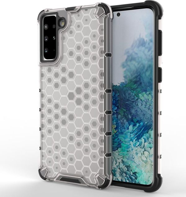 Hurtel Honeycomb θήκη θωρακισμένη με ζελατινώδες πλαίσιο Samsung Galaxy S21+ 5G (S21 Plus 5G) διάφανο
