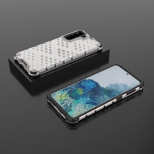 Hurtel Honeycomb θήκη θωρακισμένη με ζελατινώδες πλαίσιο Samsung Galaxy S21+ 5G (S21 Plus 5G) διάφανο
