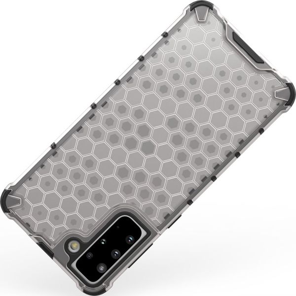 Hurtel Honeycomb θήκη θωρακισμένη με ζελατινώδες πλαίσιο Samsung Galaxy S21+ 5G (S21 Plus 5G) διάφανο
