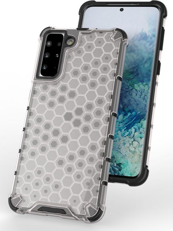 Hurtel Honeycomb θήκη θωρακισμένη με ζελατινώδες πλαίσιο Samsung Galaxy S21+ 5G (S21 Plus 5G) διάφανο
