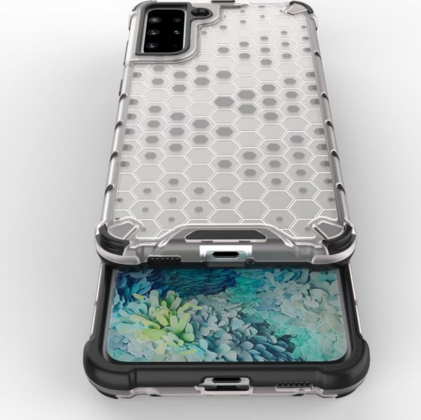 Hurtel Honeycomb θήκη θωρακισμένη με ζελατινώδες πλαίσιο Samsung Galaxy S21+ 5G (S21 Plus 5G) διάφανο