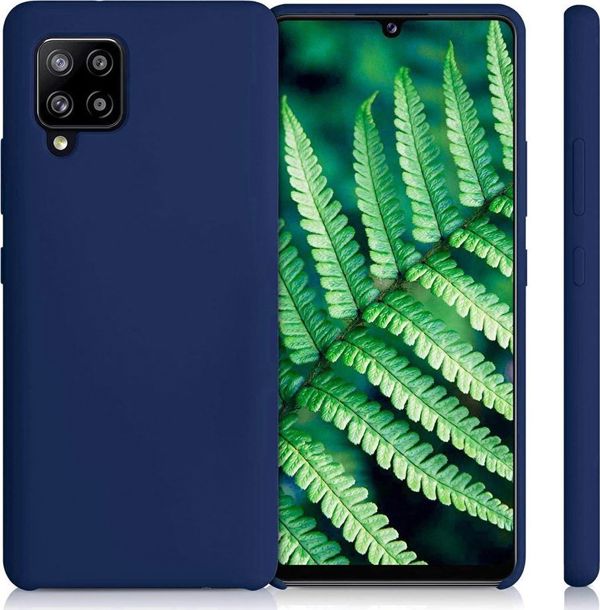 Hurtel Θήκη Σιλικόνης ελαστική σιλικονούχα θήκη κάλυμμα Samsung Galaxy A42 5G μπλε
