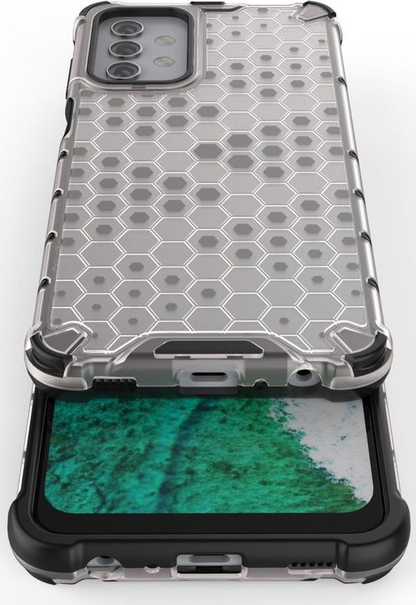 Hurtel Honeycomb θήκη θωρακισμένη με ζελατινώδες πλαίσιο Samsung Galaxy A32 5G διαφανής