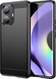 Hurtel Carbon Case θήκη για Realme 10 Pro εύκαμπτη σιλικονούχα ανθρακονημάτινη θήκη μαύρη