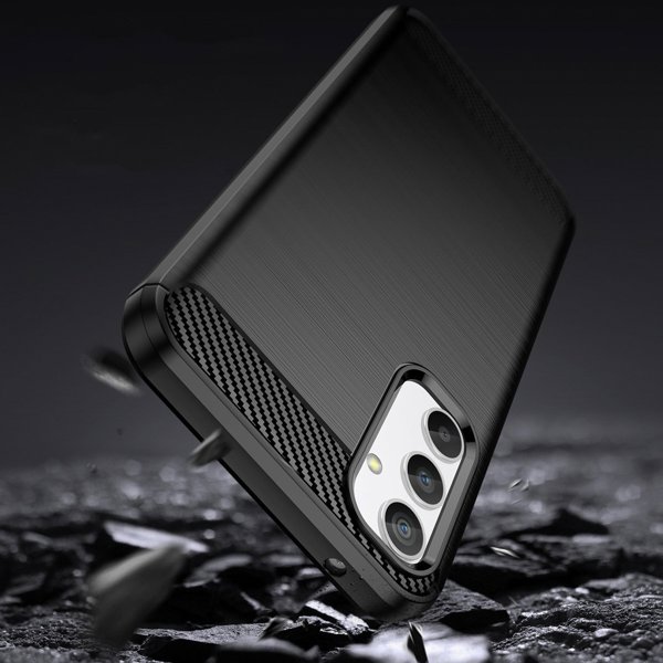 Hurtel Carbon Case θήκη για Realme 10 Pro εύκαμπτη σιλικονούχα ανθρακονημάτινη θήκη μαύρη