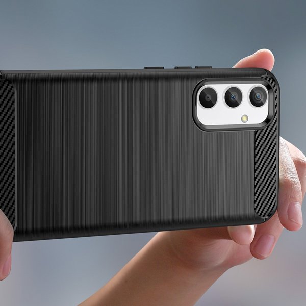 Hurtel Carbon Case θήκη για Realme 10 Pro εύκαμπτη σιλικονούχα ανθρακονημάτινη θήκη μαύρη