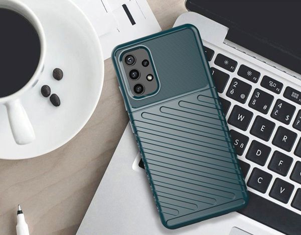 Hurtel Thunder Case ελαστική θωρακισμένη θήκη Samsung Galaxy A72 4G μπλε