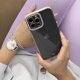 Hurtel Fashion Case θήκη για iPhone 12 Pro ζελατινώδες κάλυμμα με χρυσό πλαίσιο κόκκινο