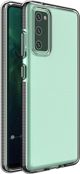 Hurtel Spring Case θήκη ζελέ με χρωματιστό πλαίσιο για Samsung Galaxy S21+ 5G (S21 Plus 5G) μαύρο