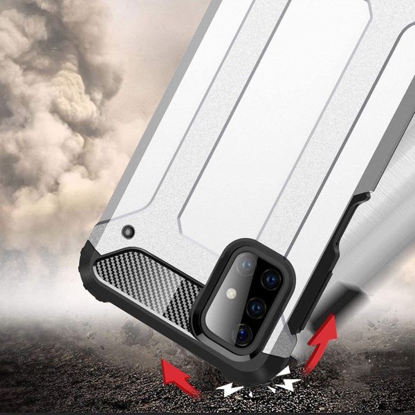Hurtel Hybrid Armor θωρακισμένη υβριδική θήκη Samsung Galaxy M51 μπλε